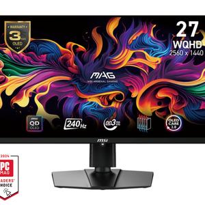 Venta al por mayor MAG 271QPX 2 E2 Monitor Gaming 2K de 27 pulgadas, 2560X1440 (QHD), 0,03 MS Tiempo de respuesta, 240Hz, True Black - Product Image 1