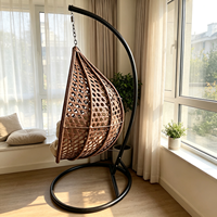 Fauteuil suspendu œuf en métal pour extérieur, personnalisé, avec coussin à séchage rapide, idéal pour patio, balcon et jardin - Vente en gros