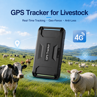 Collier GPS pour Bétail avec Historique de Navigation, Alarme de Batterie Faible, Traceur GPS Bétail Beidou LBS, Localisateur d'Animaux Antichoc Compatible PC