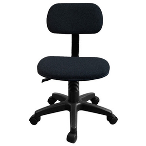 Silla de oficina moderna para sala de estar, sofá, muebles con malla negra completa, sin brazos, respaldo pequeño, silla giratoria para tareas de ordenador de oficina en casa - Product Image 4