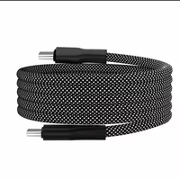 Imán USB C a USB Tipo C Cable de almacenamiento cable de datos de carga magnética trenzado de nailon retráctil para teléfono móvil