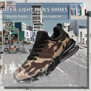 Zapatillas Deportivas para Hombre, Ultraligeras, con Punta Reforzada, Talla Grande, Diseño Moderno, Cierre con Cordones, Absorción de Impactos - Product Image 2