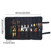 Sac à outils en rouleau grande clé Roll Up Portable 22 poches Kit pochette sac pour électriciens mécaniciens