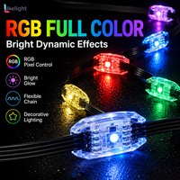Luces de Cadena de Píxeles 3D RGB de 30x15mm DC12V GS8206 Dual SMD3535, 360 Grados, IP67 SPI, para Decoración de Interiores y Exteriores, Bares y Escenarios
