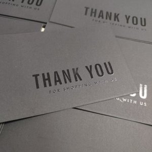 4x6inch Luxury UV Printed Black Paper Card <b>Clothes</b> Jewelry Business Cards Custom Thank You Cards for Small Business - Product Image 6
