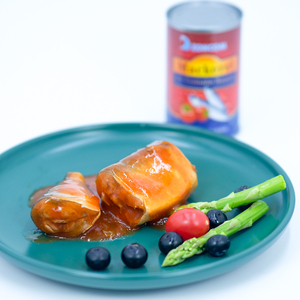 OEM 155g Directement d'usine Maquereau en conserve avec chili à nageoires aromatisé Meilleurs prix pour la variété de maquereaux - Product Image 5