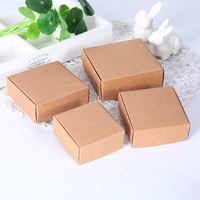 Caja de Papel Kraft Ecológica, Caja de Cartón Plegable para Regalos Pequeños, Jabón, Joyería, Dulces, Venta al por Mayor, Logotipo Personalizado