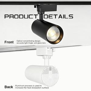 ไฟติดรางแบบสปอตไลท์ LED 10W 20W 30W 40W สำหรับจัดแสดงสินค้าในร้านค้า พร้อมระบบรางแบบเส้นตรง - Product Image 4