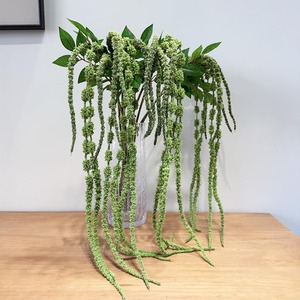 Vente en gros usine : Feuillage artificiel d'amarante vert, feuillage suspendu pour la décoration de la maison, des mariages et des événements floraux - Product Image 1