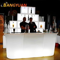 Compteur de bar LED pour comptoir de club de piste de danse de boîte de nuit avec 16 fonctions de meubles de fête à changement de couleur avec étanche