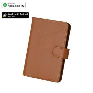 Porta Passaporto in Pelle PU Premium Compatibile con <span class=keywords><strong>Apple</strong></span> / Google Find My, Custodia Antifurto per Passaporto - Product Image 1