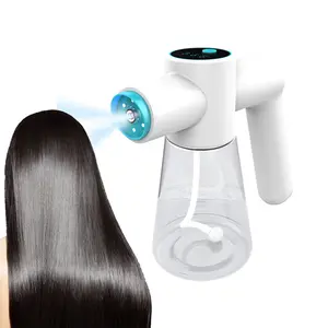 Новая 2024 Парикмахерская увлажняющая машинка для волос 730 мл озоновая водяная нано-распылительная бутылка ручной портативный отпариватель для волос для ухода за волосами