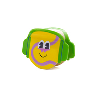 YIYI Custom 8cm Yellow and Green Splicing Portrait Acetate Claw Clips Little Man with Headphones Designer Hair Claw Wholesale