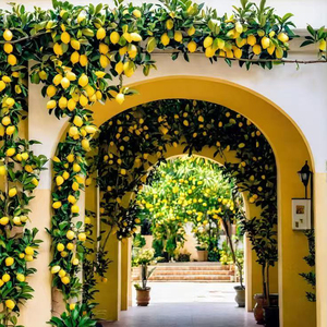 Guirlande de citrons artificiels de style italien pour décoration de plafond d'hôtel, guirlande de citrons pour arche de fête, personnalisation acceptée - Product Image 1