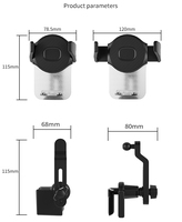 Support de téléphone universel pour voiture Écran d'affichage pour véhicule électrique Rotation à 360 ° Écran d'ordinateur portable Support de téléphone portable pour voiture Tesla