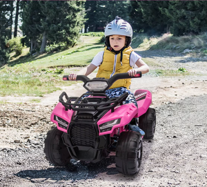 Quad électrique pour enfants, batterie 6V, phares, MP3, USB, contrôle du volume, meilleurs cadeaux pour filles, rose - Product Image 2