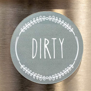 Personalizado de doble cara reversible flexible voltear decorativo divertido supuestamente lavavajillas imanes limpios y sucios signo - Product Image 4