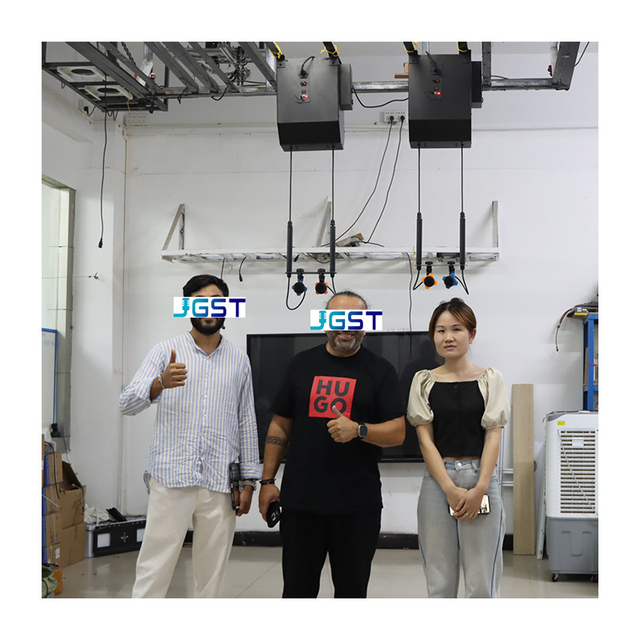 JGST Motorized Ceiling Suspended Microphone Lift Mount Ceiling Drop Down Microphone Stand Mount Mic Lift for Conference System