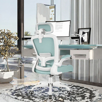 Chaise de bureau FelixKing, chaise de bureau ergonomique avec support lombaire réglable, en matériau PP, chaise d'ordinateur à dossier haut, chaise de bureau