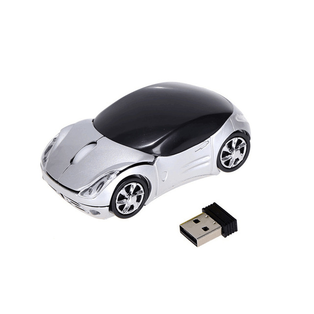 Luxury 2.4GHz USB Wireless Car Mouse Ergonomic 3D Style Customizable Logo Right Hand Orientation Optical Business Gift Stock