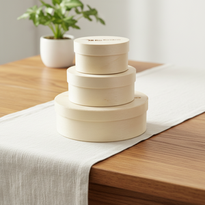 Boîte d'emballage en bois pour boulangerie, résistante au four, moules en bois écologiques avec doublures amovibles pour petits gâteaux, directement de l'usine - Product Image 1