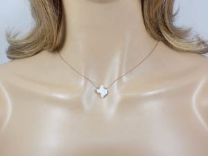 925 forma de cadena de plata esterlina de Texas <span class=keywords><strong>State</strong></span> Map Lab Opal <span class=keywords><strong>Charm</strong></span> colgante collar - Product Image 6