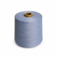 Fil à tricoter 100% polyester 32S bleu poussière pour le tricot, le tissage et la couture