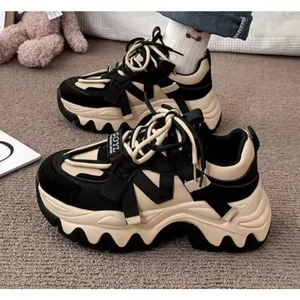 Chaussures de marche unisexes tendance 2025 à plateforme épaisse, confortables et élégantes pour toutes les saisons - Fermeture à lacets - Product Image 1