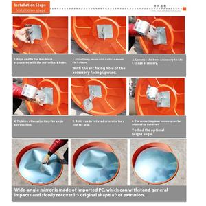 Specchio angolare convesso <span class=keywords><strong>per</strong></span> il traffico strada intersezione ampio angolo riflettente lente concava esterno tornitura materiale durevole PC - Product Image 4