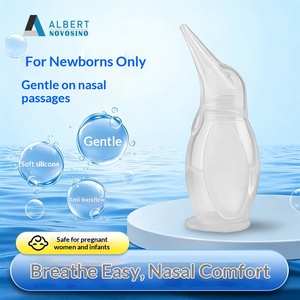 Aspirador Nasal de Pingüino con Punta Suave para Bebés Recién Nacidos, con Tela de Felpa, Capacidad de 75 ml, para Eliminar Flemas, Mucosidad Nasal y Mocos - Product Image 2