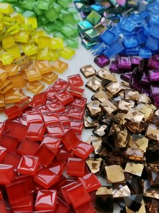 แพ็กเกจกระเบื้องโมเสคแก้วคริสตัลอนุภาคขนาดเล็กแบบทำมืออุปกรณ์เสริมสำหรับเด็กแม่ - Product Image 5