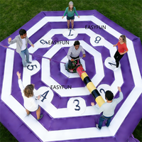 EASYFUN Structures gonflables personnalisées pour activités sportives de plein air, Jeux gonflables Wipeout, Tapis de saut gonflable Toxic, Jeux Meltdown
