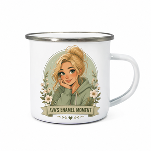 Mug en émail personnalisé avec avatar d'anime, tasse en émail avec logo <span class=keywords><strong>Ava</strong></span> Avatar pour commandes en gros OEM et noms personnalisés - Product Image 1