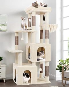 Solid Wood <strong>cat</strong> Tower Modern Luxury <strong>cat</strong> <strong>Climbing</strong> <strong>Frame</strong> with Catch Post Perch <strong>cat</strong> Apartment Large Size Spacious Design - Product Image 1