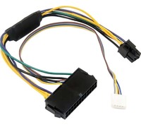 30CM Modular Cable de fuente de alimentación ATX 24Pin 24 Pin hembra a 6Pin 6-Pin macho Mini 6Pin conector para HP Elite 8100 de 8200 de 8300 800G1