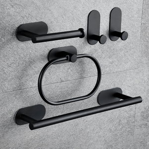 <span class=keywords><strong>Set</strong></span> di supporto per <span class=keywords><strong>bagno</strong></span> 4 pezzi <span class=keywords><strong>Set</strong></span> di portasciugamani autoadesivi in acciaio inossidabile - Product Image 4