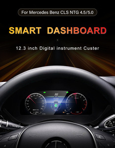 หน้าจอแสดงผลดิจิตอล LCD ขนาด 12.3 นิ้ว สำหรับมาตรวัดความเร็วรถยนต์เมอร์เซเดส-เบนซ์ CLS NTG4.5/5.0 ชุดอัพเกรด - Product Image 6