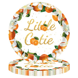 YOUNIKE Little Cutie – Ensemble de décoration de fête pour bébé, nappes, assiettes et vaisselle jetables, fournitures pour fête d'anniversaire et premier anniversaire - Product Image 4