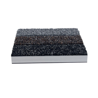 Tapis d'entrée en aluminium anti-poussière encastrés pour zones à fort trafic, tapis de sol antidérapant en alliage d'aluminium pour hôtel, banque, aéroport