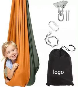 Columpio Hamaca Aérea Plegable Portátil Premium para Niños, Doble Terapia Sensorial, Yoga, Uso en Interiores y Exteriores - Product Image 1