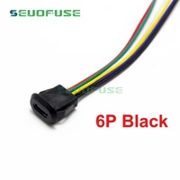 6P USB-C Steck verbinder Typ-C-Buchse Buchse Typ C Mit Karte Schnalle Wasserdichte Steck verbinder buchse USB-C Ladegerät Steckdose