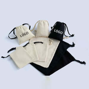 Muestra Gratuita de Bolsa de Lona Pequeña con Cordón, de Algodón Orgánico, Personalizable, para Joyería y Regalos - Product Image 1