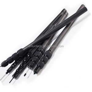 Connecteur de poteau télescopique en fibre de carbone 3K pour nettoyage de gouttières, alimenté en eau, pour ski et autres usages - Product Image 3