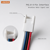 Câble de signal PVC personnalisé à 4 broches 22AWG 300V pour faisceau de câbles de moteur BLDC sans balais, capteur à effet Hall, appareil électroménager