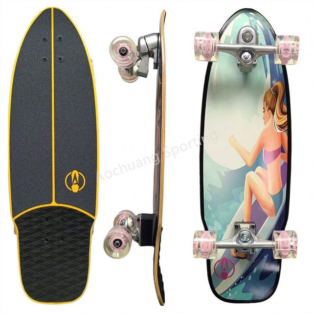 Wholesale Professional 32 Inch Slide Surfskate Surf Skate Street Save Cruiser Land Surf Boards Carver Surf Skateboard