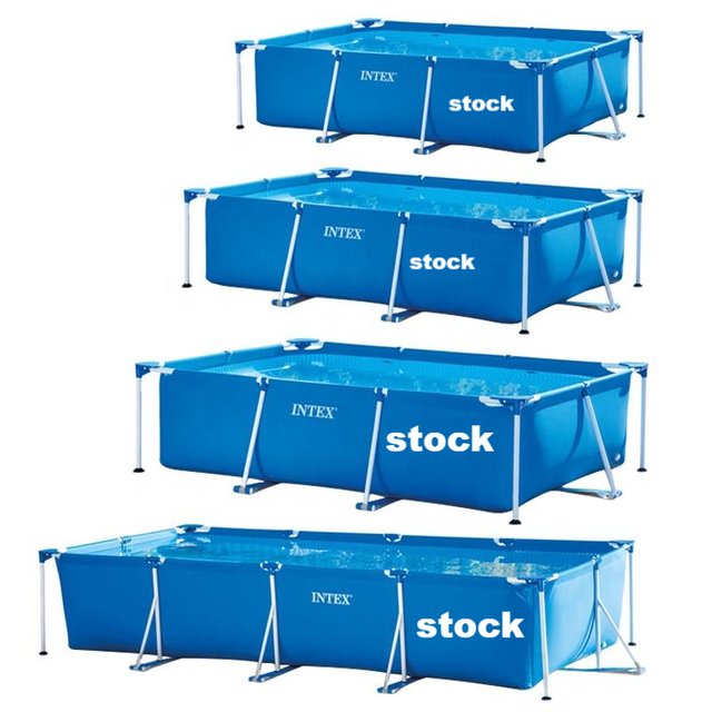 Intex Piscina Swimming Pool 28270 Simple Small Rectangular Frame Above Ground Family Swimming Pool