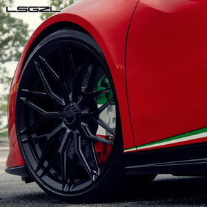 Jantes monobloc brillantes noires de 19, 20, 21, 22, 24, 26 pouces en 5x114.3, 5x112, 5x130 pour Ferrari 458, 990, Classe G, <span class=keywords><strong>Maclaren</strong></span> 720S - Product Image 4