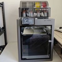 Imprimante 3D de bureau haute vitesse multicolore avec contrôle Wi-Fi à distance, nivellement automatique, grand volume d'impression, Bambu Lab P2S Combo pour usage amateur
