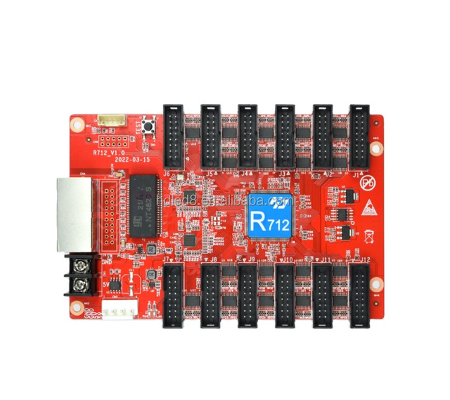 Popular HD-R712 Full Color Display Control Device HUB75E Receiver Card Animation Graphics Display Functions SDK Function OEM