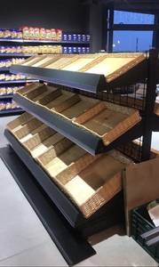 Leyo Handmade Distressed Finish Modern <b>Wicker</b> Seagrass Rattan Cane Kitchen Serving Tray Food Storage <b>Basket</b> Single Tier - Product Image 3